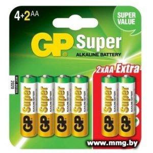 Батарейка GP Super LR6/15A 6BP