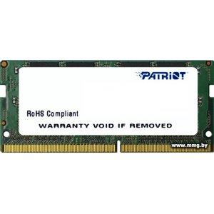 Купить SODIMM-DDR4 4GB PC4-19200 Patriot (PSD44G240081S) в Минске, доставка по Беларуси