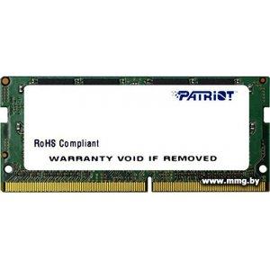 Купить SODIMM-DDR4 4GB PC4-19200 Patriot (PSD44G240082S) в Минске, доставка по Беларуси
