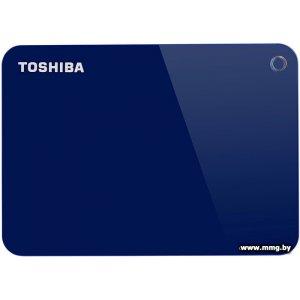 Купить 1000Gb Toshiba Canvio Advance HDTC910EL3AA синий в Минске, доставка по Беларуси