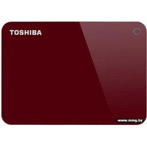 Купить 1000Gb Toshiba Canvio Advance HDTC910ER3AA красный в Минске, доставка по Беларуси