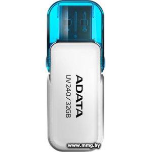 Купить 32GB ADATA UV240 White (AUV240-32G-RWH) в Минске, доставка по Беларуси