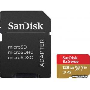 Купить SanDisk 128Gb MicroSDXC Extreme A2 (SDSQXA1-128G-GN6AA) в Минске, доставка по Беларуси