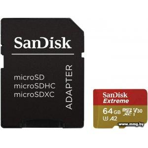 Купить SanDisk 64Gb MicroSDXC Action SC SDSQXA2-064G-GN6AA в Минске, доставка по Беларуси