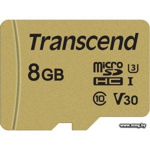 Купить Transcend 8Gb MicroSD Card Class 10 500S в Минске, доставка по Беларуси