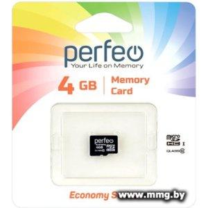 Perfeo 4GB microSDHC PF4GMCSH10ES (no adapter)