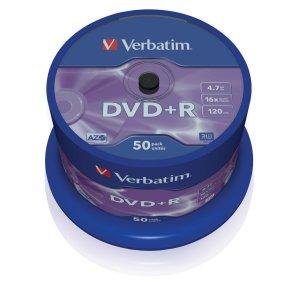 Купить Диск DVD+R Verbatim 4,7Gb 16x (50 шт) (43550) в Минске, доставка по Беларуси