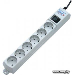 Купить ZIS Pilot S 6 розеток, 3 м, серый в Минске, доставка по Беларуси