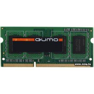 Купить SODIMM-DDR3 4GB PC3-12800 QUMO QUM3S-4G1600C11 в Минске, доставка по Беларуси