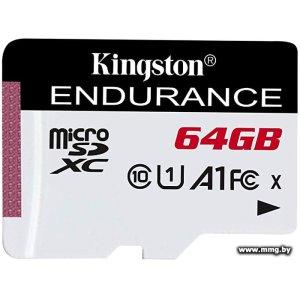 Купить Kingston 64GB microSDXC High Endurance SDCE/64GB в Минске, доставка по Беларуси