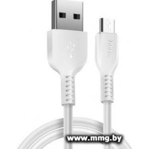 Купить Кабель Hoco X20 Micro USB (3 м, белый) в Минске, доставка по Беларуси