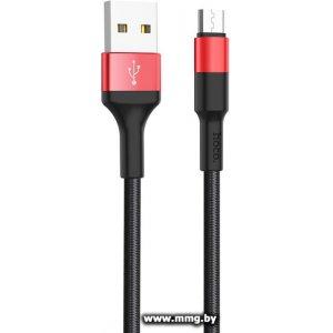 Купить Кабель Hoco X26 microUSB (1.0m, красный) в Минске, доставка по Беларуси