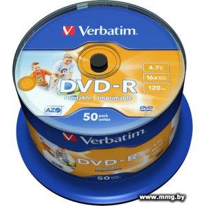 Диск DVD-R Verbatim 4.7Gb 16x (50 шт) (43533)