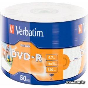 Диск DVD-R Verbatim 4.7Gb 16x (50 шт) (43793)