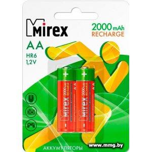 Купить Аккумуляторы Mirex AA 2000mAh 2 шт HR6-20-E2 в Минске, доставка по Беларуси