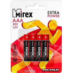 Купить Батарейки Mirex Extra Power AAA ER03-E4 (4шт) в Минске, доставка по Беларуси