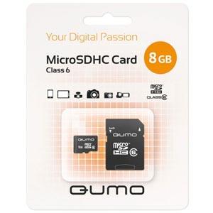 Купить QUMO 8GB MicroSD Card Class 4 +adapter в Минске, доставка по Беларуси