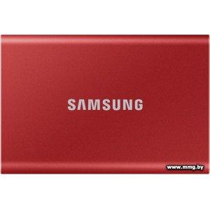Купить SSD 500GB Samsung T7 (MU-PC500R) (красный) в Минске, доставка по Беларуси