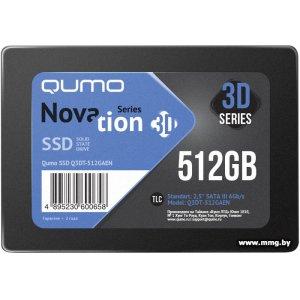 Купить SSD 512GB QUMO Novation 3D TLC Q3DT-512GAEN в Минске, доставка по Беларуси