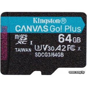 Kingston 64GB Canvas Go Plus! microSDXC SDCG3/64GBSP