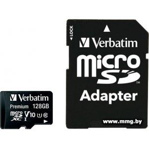 Купить Verbatim 128Gb MicroSDXC 44085+адаптер в Минске, доставка по Беларуси