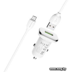 Купить Автозарядка Borofone BZ12A ( microUSB белый) в Минске, доставка по Беларуси