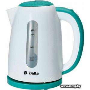 Чайник Delta DL-1106 (белый/мятный)