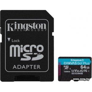 Kingston 64GB Canvas Go Plus!microSDXC SDCG3/64Gb