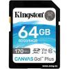 Kingston 64GB Canvas Go! Plus SDG3/64GB