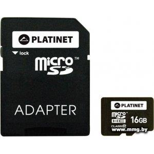 Купить Platinet 16GB PMMSD1610 + адаптер в Минске, доставка по Беларуси