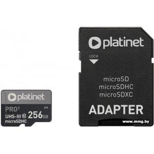 Купить Platinet Pro 3 microSDXC 256GB PMMSDX256UIII + адаптер в Минске, доставка по Беларуси