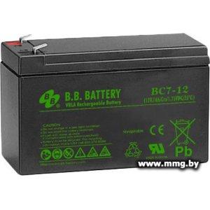 Купить B.B. Battery BC7-12 (12В/7 А·ч) в Минске, доставка по Беларуси