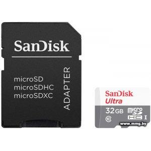 Купить SanDisk 32GB microSDHC Ultra SDSQUNR-032G-GN3MA в Минске, доставка по Беларуси