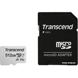 Купить Transcend 512GB microSDXC 300S (с адаптером) TS512GUSD300S-A в Минске, доставка по Беларуси
