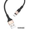 Кабель Hoco X26 USB Type-C (черный/золотой)