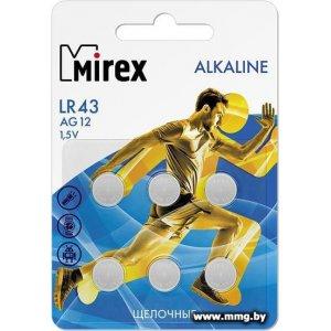 Купить Батарейки Mirex LR43 (AG12) блистер 6 шт. 23702-LR43-E6 в Минске, доставка по Беларуси