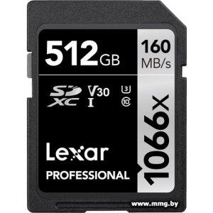 Купить Lexar 512GB Professional 1066x SDXC LSD1066512G-BNNNG в Минске, доставка по Беларуси