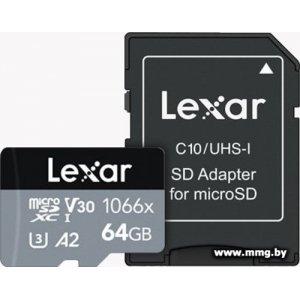 Lexar 64Gb MicroSDXC 1066x LMS1066064G-BNANG