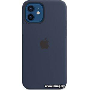 Купить Apple MagSafe Silicone Case для iPhone 12/12 Pro (синий) в Минске, доставка по Беларуси