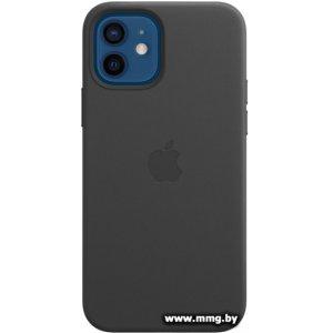 Купить Apple MagSafe Leather Case для iPhone 12/12 Pro (черный) в Минске, доставка по Беларуси