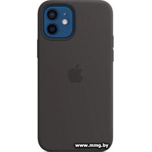 Купить Apple MagSafe Silicone Case для iPhone 12/12 Pro (черный) в Минске, доставка по Беларуси