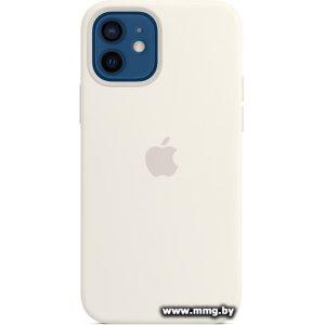 Купить Apple MagSafe Silicone Case для iPhone 12/12 Pro (белый) в Минске, доставка по Беларуси