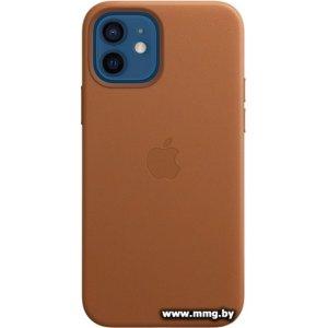 Купить Apple MagSafe Leather Case для iPhone 12/12 Pro (коричневый) в Минске, доставка по Беларуси