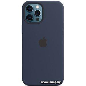 Купить Apple MagSafe Silicone Case для iPhone 12 Pro Max (синий) в Минске, доставка по Беларуси
