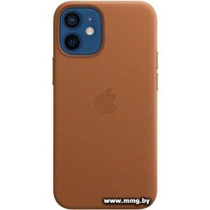 Купить Apple MagSafe Leather Case для iPhone 12 mini (коричневый) в Минске, доставка по Беларуси