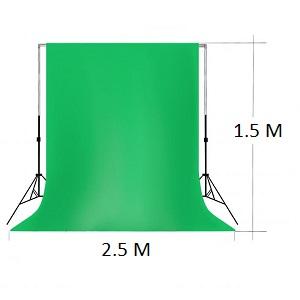 Хромакей Gozhy G-005 1.5x2.5m (зелёный)