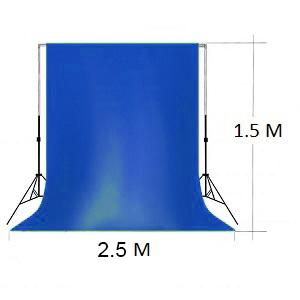 Хромакей Gozhy G-0015 1.5x2.5m (синий)