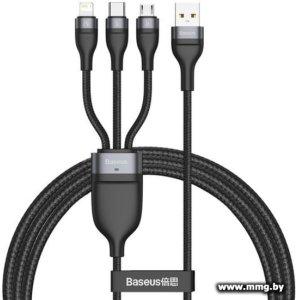 Кабель Baseus CA1T3-G1 USB Type-C - microUSB - Lightning - U