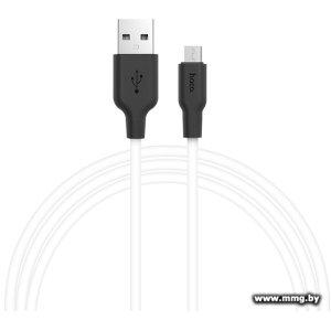 Купить Кабель Hoco X21 microUSB (белый) в Минске, доставка по Беларуси