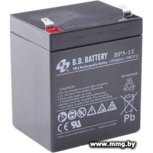 Купить B.B. Battery BP5-12 (12В/5 А·ч) в Минске, доставка по Беларуси